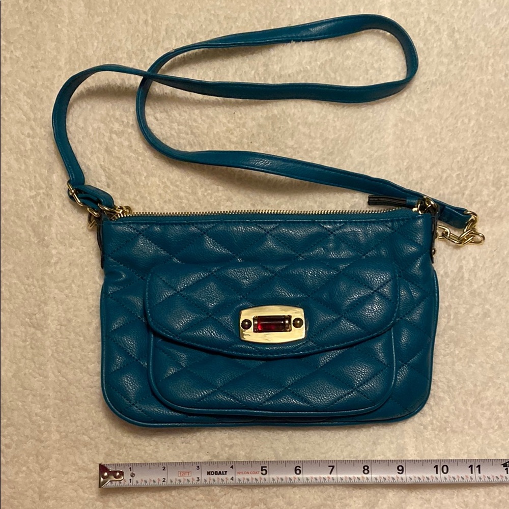 Teal Quilted bag